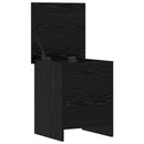 Opbevaringskiste Sort eg 40 x 40 x 50 cm Konstrueret træ