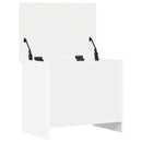 Opbevaringskiste Hvid 60 x 40 x 50 cm Konstrueret træ