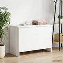 Opbevaringskiste Hvid 80 x 40 x 50 cm Konstrueret træ