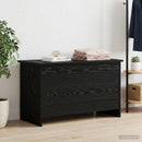 Opbevaringskiste Sort eg 80 x 40 x 50 cm Konstrueret træ