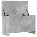 Opbevaringskiste Betongrå 80 x 40 x 50 cm Konstrueret træ