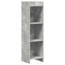 Bogreol Beton Grå 30 x 30 x 111 cm Konstrueret træ