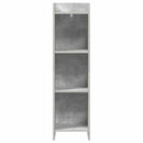 Bogreol Beton Grå 30 x 30 x 111 cm Konstrueret træ