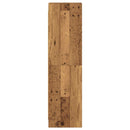 Bogreol Gammelt træ 30 x 30 x 111 cm Konstrueret træ