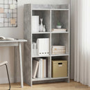 Bogreol Beton Grå 59 x 30 x 111 cm Konstrueret træ