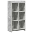 Bogreol Beton Grå 59 x 30 x 111 cm Konstrueret træ