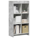 Bogreol Beton Grå 59 x 30 x 111 cm Konstrueret træ