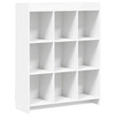 Bogreol Hvid 87,5 x 30 x 111 cm Konstrueret træ