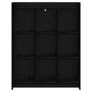 Bogreol Sort eg 87,5 x 30 x 111 cm Konstrueret træ