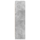 Bogreol Beton Grå 87,5 x 30 x 111 cm Konstrueret træ