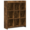 Bogreol Røget eg 87,5 x 30 x 111 cm Konstrueret træ