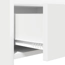 Konsolbord Hvid 90 x 35 x 80 cm Konstrueret træ