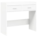 Konsolbord Hvid 90 x 35 x 80 cm Konstrueret træ
