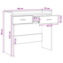 Konsolbord Hvid 90 x 35 x 80 cm Konstrueret træ