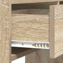 Konsolbord Sonoma-eg 90 x 35 x 80 cm Konstrueret træ