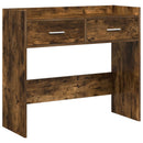 Konsolbord Røget eg 90 x 35 x 80 cm Konstrueret træ