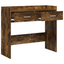 Konsolbord Røget eg 90 x 35 x 80 cm Konstrueret træ