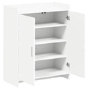 Sko skab med opbevaring Hvid 73,5 x 36 x 92 cm Konstrueret træ