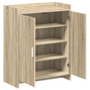Sko skab med dør Sonoma-eg 73,5 x 36 x 92 cm Konstrueret træ