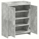 Sko skab med dør Betongrå 73,5 x 36 x 92 cm Konstrueret træ
