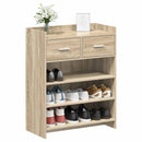 Sko skab med skuffe Sonoma-eg 73,5 x 36 x 92 cm Konstrueret træ