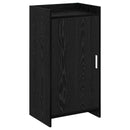 Sko skab med opbevaring Sort eg 48 x 36 x 92 cm Konstrueret træ