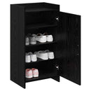 Sko skab med opbevaring Sort eg 48 x 36 x 92 cm Konstrueret træ