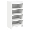 Sko skab med opbevaring Hvid 48 x 36 x 92 cm Konstrueret træ