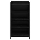 Sko skab med opbevaring Sort eg 48 x 36 x 92 cm Konstrueret træ