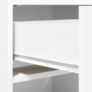 Sko skab med skuffe Hvid 48 x 36 x 92 cm Konstrueret træ