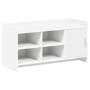 Sko skab med opbevaring Hvid 100 x 39,5 x 51 cm Konstrueret træ