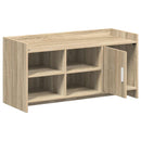 Sko skab med dør Sonoma-eg 100 x 39,5 x 51 cm Konstrueret træ