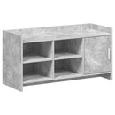 Sko skab med dør Betongrå 100 x 39,5 x 51 cm Konstrueret træ