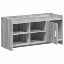 Sko skab med dør Grå Sonoma 100 x 39,5 x 51 cm Konstrueret træ