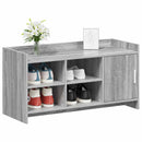 Sko skab med dør Grå Sonoma 100 x 39,5 x 51 cm Konstrueret træ