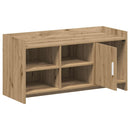 Sko skab med dør Artisan-eg 100 x 39,5 x 51 cm Konstrueret træ