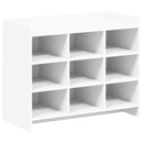 Sko skab med opbevaring Hvid 85 x 39,5 x 70 cm Konstrueret træ