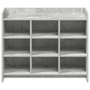 Sko skab Betongrå 85 x 39,5 x 70 cm Konstrueret træ