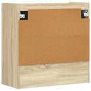 Væghylde Vægmonteret Sonoma-eg 80 x 36 x 80 cm Konstrueret træ