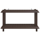 Reol 2 niveauer 100 x 40 x 55,5 cm PP Brun