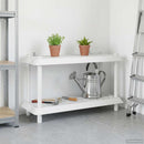 Reol 2 niveauer 100 x 40 x 55,5 cm PP Hvid