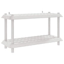 Reol 2 niveauer 100 x 40 x 55,5 cm PP Hvid