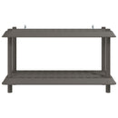 Reol 2 niveauer 100 x 40 x 55,5 cm PP Lysegrå