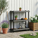 Reol 3 niveauer 100 x 40 x 96 cm PP Antracit