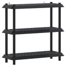 Reol 3 niveauer 100 x 40 x 96 cm PP Antracit