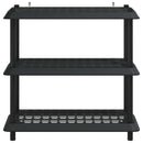 Reol 3 niveauer 100 x 40 x 96 cm PP Antracit