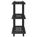 Reol 3 niveauer 100 x 40 x 96 cm PP Antracit