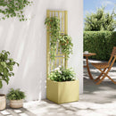 Havekrukke med trellis Grøn 36 x 36 x 140 cm PP