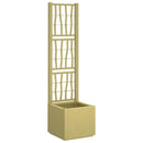 Havekrukke med trellis Grøn 36 x 36 x 140 cm PP