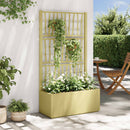 Havekrukke med trellis Grøn 80 x 36 x 140 cm PP